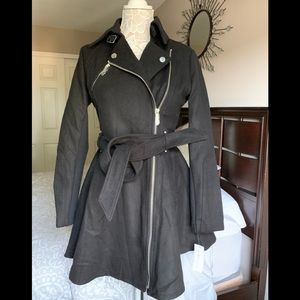 BCBG black Trent coat style jacket sz S NWT